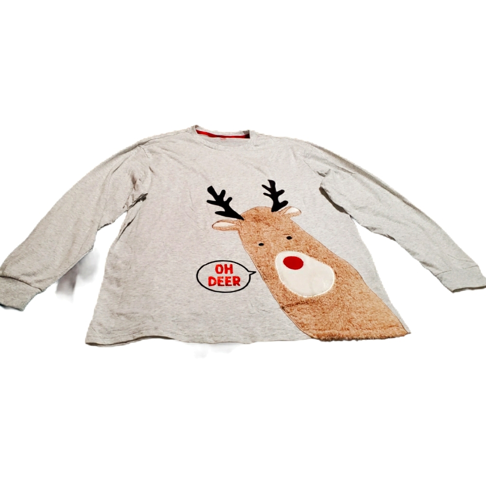 Oh Deer' Holiday Pajama Shirt